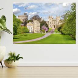 Windsor Castle in Spring, London 3D View Wall Sticker Poster Decal A985