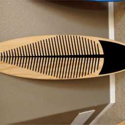"Custom Surfboard Wall Hanging Hawaiian Beach Decor - 48""x12" - thumbnail 2