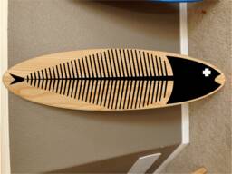 "Custom Surfboard Wall Hanging Hawaiian Beach Decor - 48""x12" - thumbnail 1