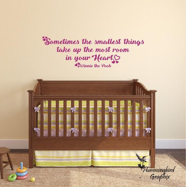 Winnie The Pooh Quote Wall Decal Nursery Room Decor - image 1