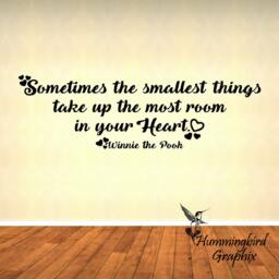 Winnie The Pooh Quote Wall Decal Nursery Room Decor - thumbnail 3