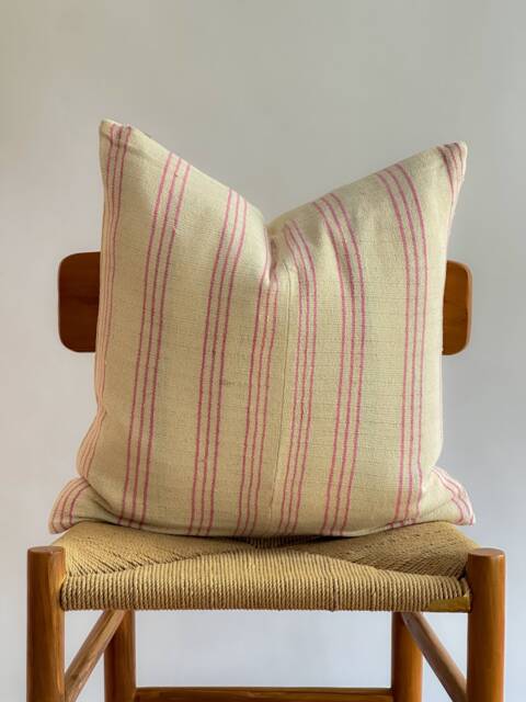 Hand Woven Natural Fiber Pillow Cover - image 1