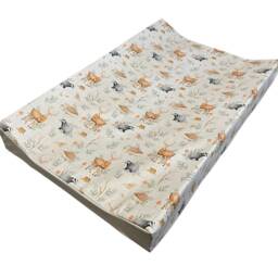 Woodland Animals Baby Changing Mat, Animal Changing Mat, Woodland Change Wedge Baby Travel Mat - thumbnail 2