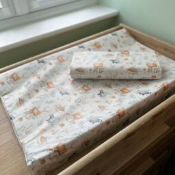 Woodland Animals Baby Changing Mat, Animal Changing Mat, Woodland Change Wedge Baby Travel Mat - thumbnail 4