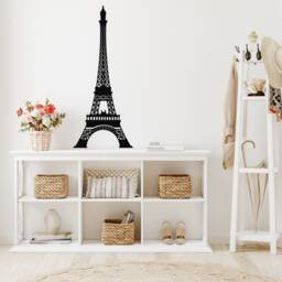 Eiffel Tower Wall Decal Paris Theme Decor, Modern Vinyl Sticker Lw118 - thumbnail 3