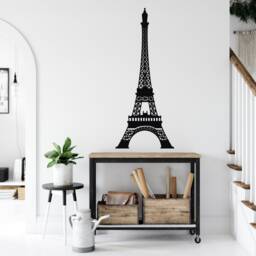 Eiffel Tower Wall Decal Paris Theme Decor, Modern Vinyl Sticker Lw118 - thumbnail 4