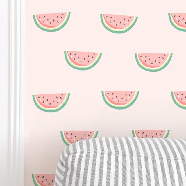 Watermelon Toss - Fabric Wall Decal Tropical Mej - image 1