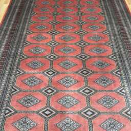 7x10 Pink Color Bokhara Rug - 2.00x3.00 Bedroom Luxury Area Turkish Fine Quality Afghan - thumbnail 3