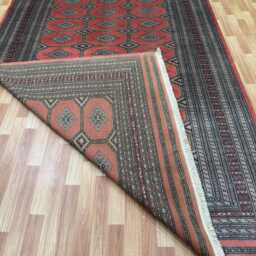 7x10 Pink Color Bokhara Rug - 2.00x3.00 Bedroom Luxury Area Turkish Fine Quality Afghan - thumbnail 4