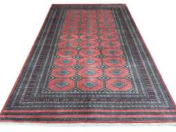7x10 Pink Color Bokhara Rug - 2.00x3.00 Bedroom Luxury Area Turkish Fine Quality Afghan