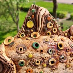 Handmade Ceramic Bass, Unique Fish Wall Art, Fisherman Gift - thumbnail 2