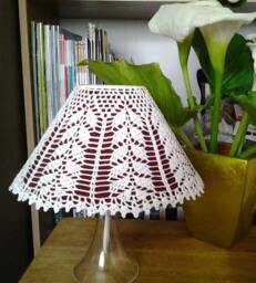 Crocheted Lampshade Cover - A Willow 25cm - 10 Inches in Diameter Approx
