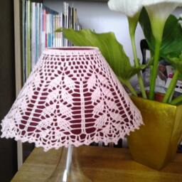 Crocheted Lampshade Cover - A Willow 25cm - 10 Inches in Diameter Approx - thumbnail 2