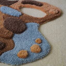 Bedside Rug/Hand Turfted Irregular Carpet For Kid's Room 3D Area Turfting Hooked - thumbnail 2
