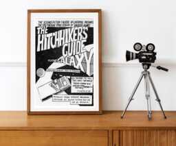 Reprint Of A Vintage 1978 Hitchikers Guide To The Galaxy Stage Production Poster - thumbnail 1