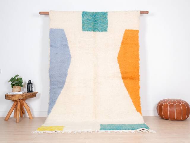 Authentic Beni Ourain Rug, Soft Moroccan Rug 5x8 Ft - image 1