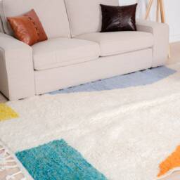 Authentic Beni Ourain Rug, Soft Moroccan Rug 5x8 Ft - thumbnail 3