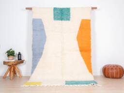 Authentic Beni Ourain Rug, Soft Moroccan Rug 5x8 Ft - thumbnail 1