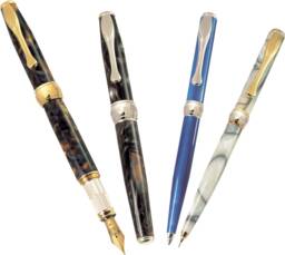 Pen Set Handmade in Italy Multicolor Resin Pens