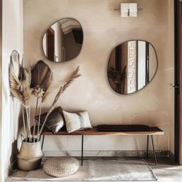 Asymmetrical Mirror, Uneven Irregular Freeform Wall Mirror By Asmiro - Unique For Distinctive Style Home Decor - thumbnail 2