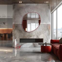 Asymmetrical Mirror, Uneven Irregular Freeform Wall Mirror By Asmiro - Unique For Distinctive Style Home Decor