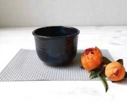 Ceramic Planter, Succulent Plant Pot, Blue Modern Pottery Tea Cup, Coffee Mug, Bowl