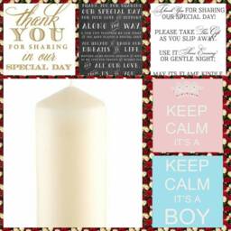 Custom Pillar Candles - Weddings, Baby Shower, Gender Reveal, Special Day, Favours, Gifts