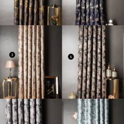 Luxury Black & Gold Curtains Elegant Home Decor - thumbnail 2