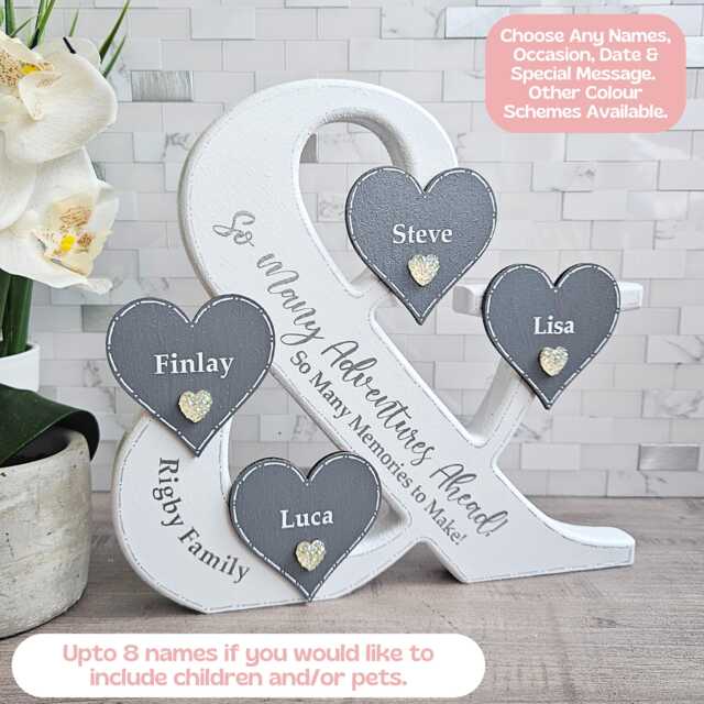 Last Name Family Sign, Custom Ornament With Pets, Plaque, 30Th Birthday Gifts For Her, Mum From Daughter, Sister in Law - image 1