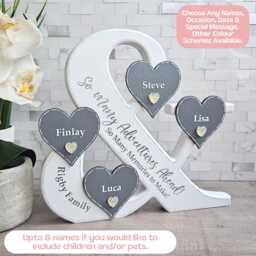 Last Name Family Sign, Custom Ornament With Pets, Plaque, 30Th Birthday Gifts For Her, Mum From Daughter, Sister in Law - thumbnail 1
