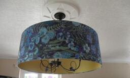 Liberty London Hampton Wedding Belgravia Silk Satin Fabric Lamp Shade - Handmade - thumbnail 4