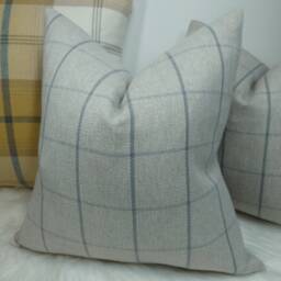 Classic Check in Storm Grey Cushion Cover John Lewis Fabric Contemporary Traditional Timeless Modern Cosy Sofa Bed Pillow Cover - thumbnail 3