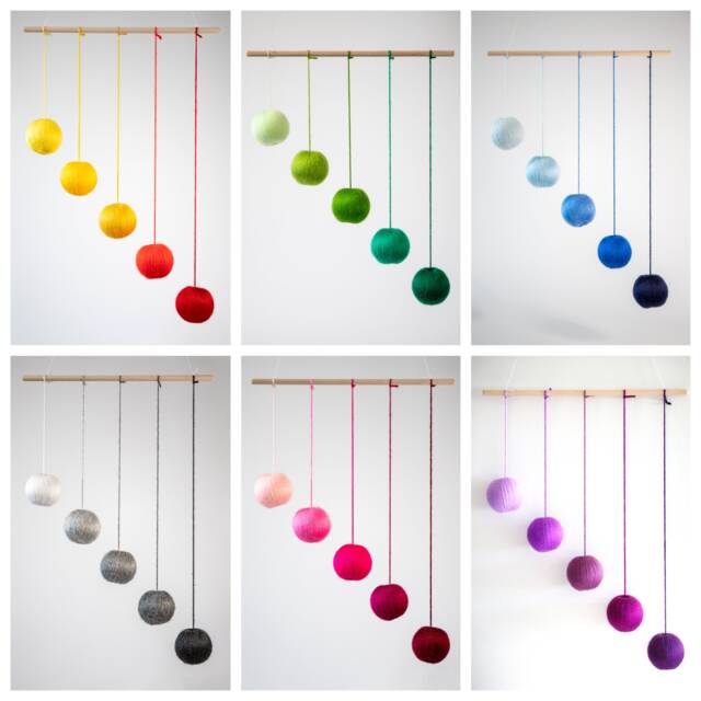 Gobbi Mobile, Montessori Toy, Baby Crib Hanging Essential Classic Baby Hanging Mobile Boy