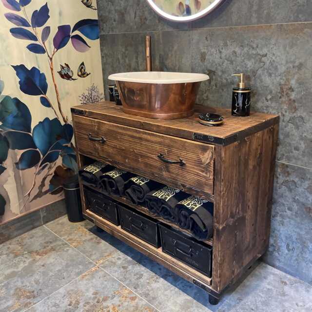 Dulwich - Handmade Reclaimed Timber Bathroom Furniture - image 1