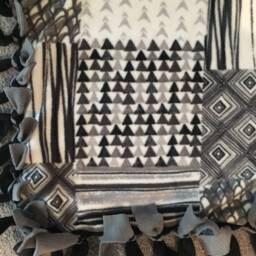 Children's Grey Patterned Weighted Blanket - thumbnail 4