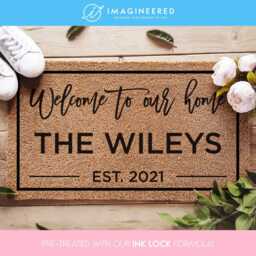 Personalized Doormat - Custom Door Mat Welcome To Our Home Established Date Closing Gift Housewarming New Gifts - thumbnail 1