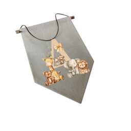 Personalised Jungle Initial Wall Hanging - thumbnail 1
