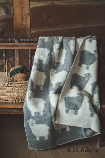 4 Multiple Colors, Wool Blanket Natural New Zealand 130x200cm Double-Sided Reversible Throw Plaid Warm With Old Sheep Gift - image 1