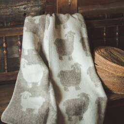 4 Multiple Colors, Wool Blanket Natural New Zealand 130x200cm Double-Sided Reversible Throw Plaid Warm With Old Sheep Gift - thumbnail 2