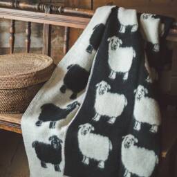 4 Multiple Colors, Wool Blanket Natural New Zealand 130x200cm Double-Sided Reversible Throw Plaid Warm With Old Sheep Gift - thumbnail 3
