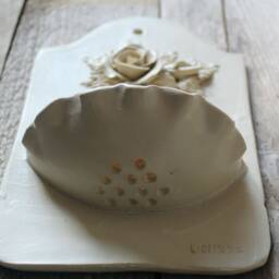 Dish Soap With Rose Wall Mounted - Sand Glaze Stoneware - Gr??s - thumbnail 3