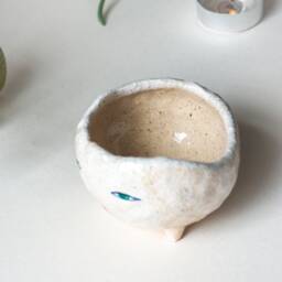 Ceramic Planter, Succulent Plant Pot, Cactus Clay Cache Flower Modern Mini Plant Pot - thumbnail 3