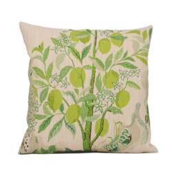 Schumacher - Citrus Garden Leaf Whimsical Fruit Trees Designer Cushion Cover Handmade Throw Pillow Luxury D??cor - thumbnail 2