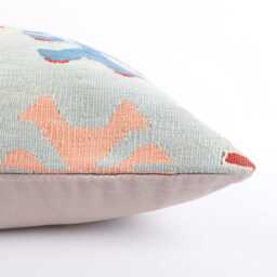 Turkish Kilim Pillow Cover - 16x24 Handwoven Bohemian Sofa - thumbnail 4