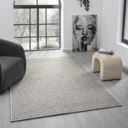 Gray Sisal Rug - Indoor Outdoor Non-Shedding Flatweave Area Carpet - thumbnail 2