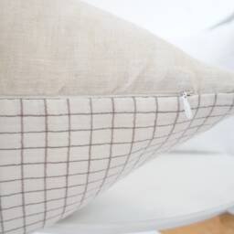 Neutral Tribal Hemp Hand Woven Natural Dye Color Hmong Lumbar Pillow Cover - thumbnail 4