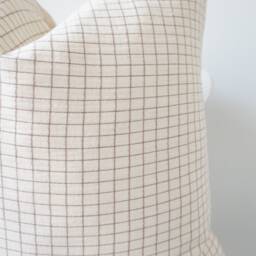 Neutral Tribal Hemp Hand Woven Natural Dye Color Hmong Lumbar Pillow Cover - thumbnail 2