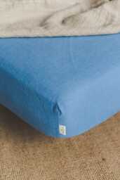 Natural Linen Fitted Sheet With All-Around Elastic - Handmade Breathable Bedding, Deep Pocket Mattress Cover For Everyday Comfort & Style - thumbnail 1