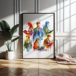 Accounting Funny Wall Art - Set Of 3 Posters - Accountant Gifts Bookkeeper Finance Team Decor Watercolour Artwork Office - thumbnail 3
