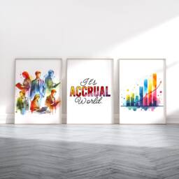 Accounting Funny Wall Art - Set Of 3 Posters - Accountant Gifts Bookkeeper Finance Team Decor Watercolour Artwork Office - thumbnail 2